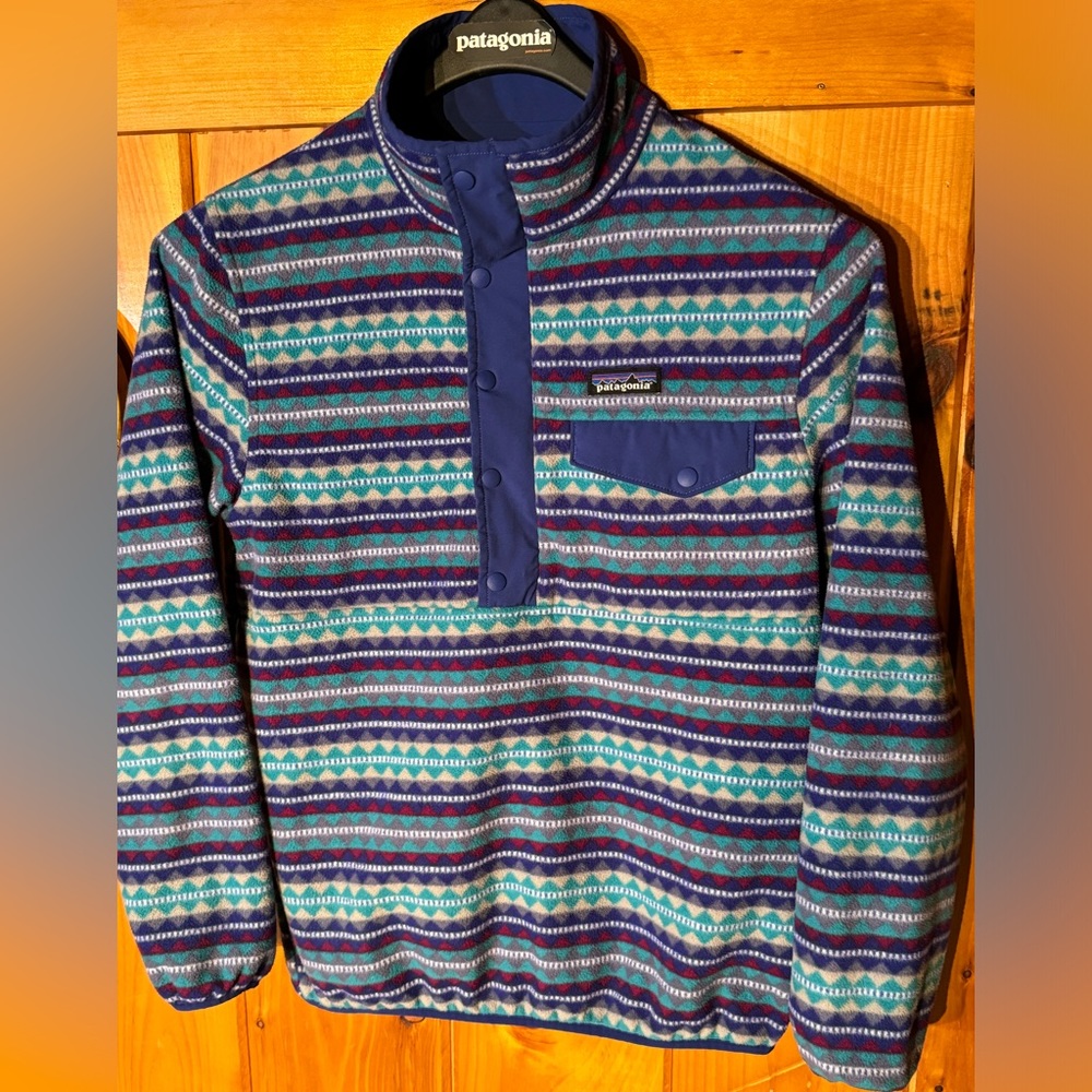 Patagonia Women’s Reversible Glissade Snap-T Pullover Small